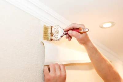 Pose de papier peint à Lachaussée — revêtements muraux et toiles de verre
